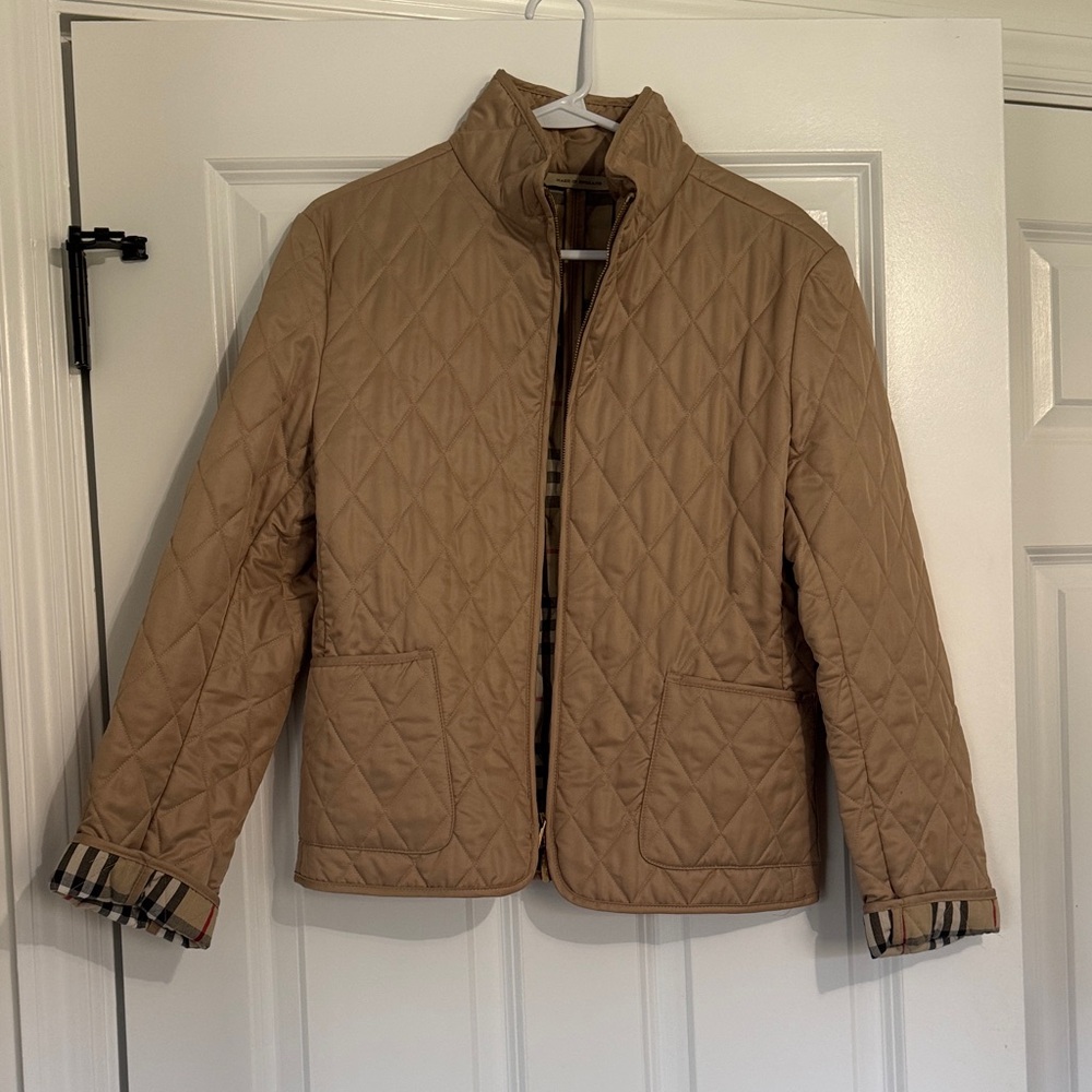 Burberry Tan Quilted Jacket